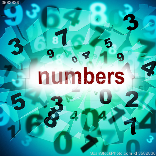 Image of Mathematics Counting Shows One Two Three And Learn