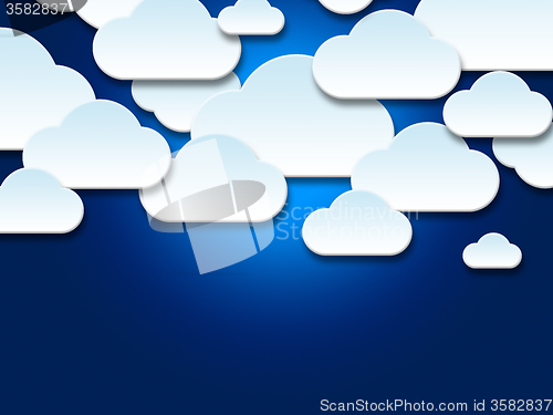 Image of Background Clouds Shows Empty Space And Abstract