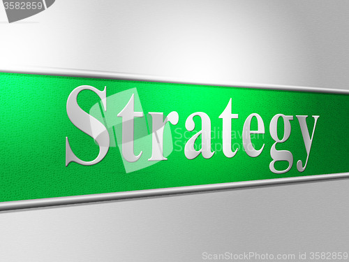 Image of Business Strategy Represents Solutions Company And Biz