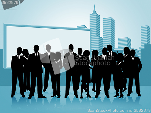 Image of Business People Shows Businesspeople Office And Businesswoman