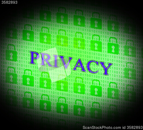 Image of Private Privacy Represents Safety Secret And Encryption