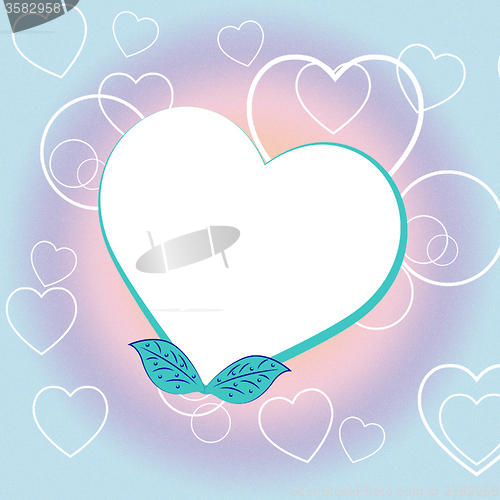 Image of Copyspace Heart Represents Valentine Day And Blank