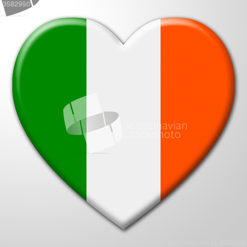 Image of Heart Ireland Shows Valentines Day And Affection