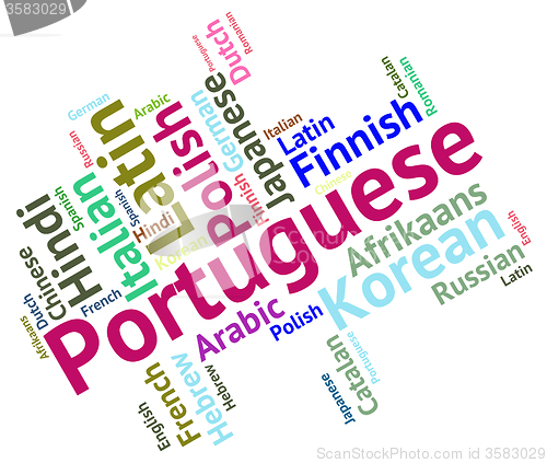 Image of Portuguese Language Represents Portugal Communication And Dialec