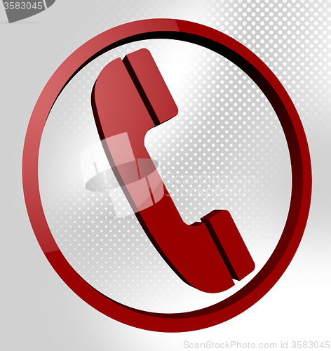 Image of Telephone Call Means Support Conversation And Debate