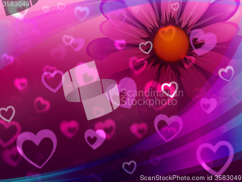 Image of Hearts Background Shows Partner Lover And Significant Other\r