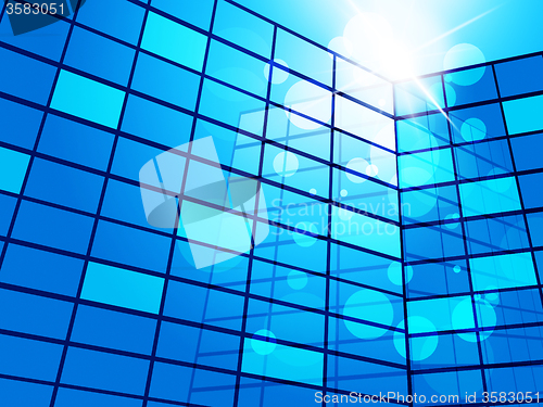 Image of Office Building Means Blank Space And Abstract