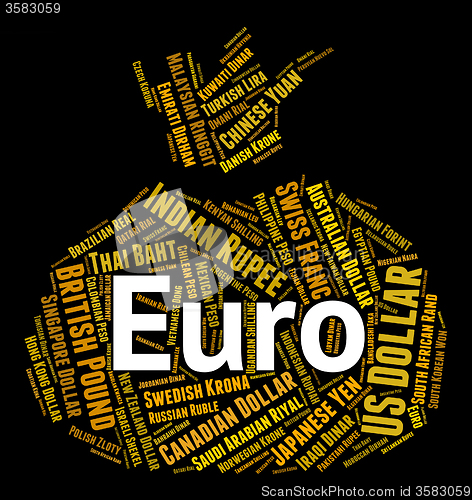 Image of Euro Currency Shows Forex Trading And Coin