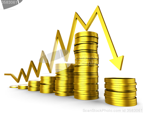 Image of Business Recession Means Graphic Trading And Company