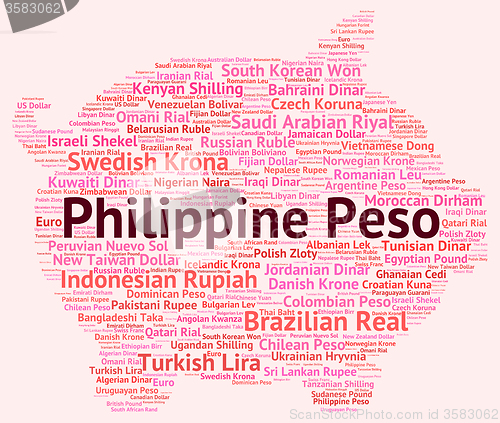 Image of Philippine Peso Indicates Foreign Exchange And Coinage