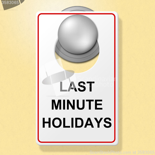 Image of Last Minute Holidays Shows Place To Stay And Hotel