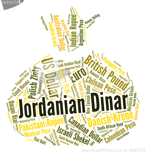 Image of Jordanian Dinar Represents Currency Exchange And Broker
