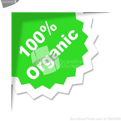 Image of Hundred Percent Organic Shows Absolute Completely And Eco