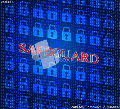 Image of Safeguard Safety Represents Privacy Key And Protected