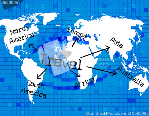 Image of Travel Worldwide Represents Travelled Earth And Globalization