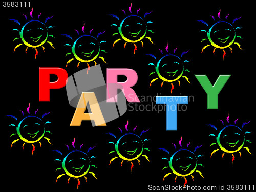 Image of Joy Party Represents Celebrations Happiness And Positive