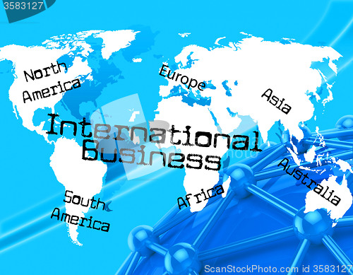 Image of International Business Represents Across The Globe And Countries