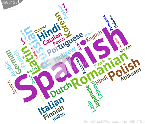 Image of Spanish Language Represents Speech Spain And Foreign