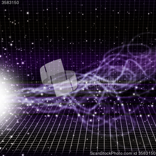 Image of Sun Space Background Shows Transmitting Solar Energy\r