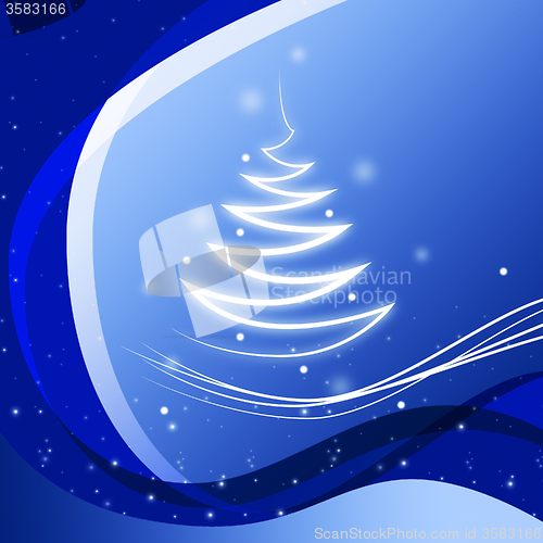 Image of Blue Zigzag Background Shows Jagged Lines And Twinkling\r