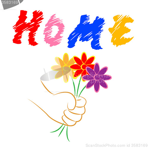 Image of Home Flowers Indicates Property Flora And Houses