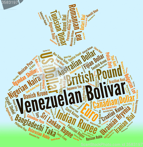 Image of Venezuelan Bolivar Means Worldwide Trading And Coin