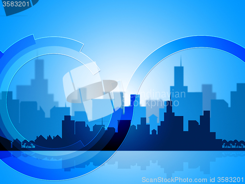 Image of Copyspace Background Means Backdrop Buildings And Blank