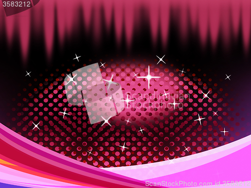 Image of Pink Eye Shape Background Means Pupil Eyelashes And Twinkling\r