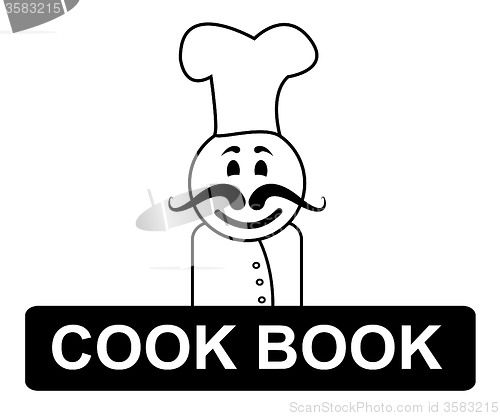 Image of Cook Book Chef Represents Cooking In Kitchen And Chefs