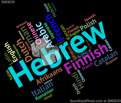 Image of Hebrew Language Indicates Words Word And Lingo