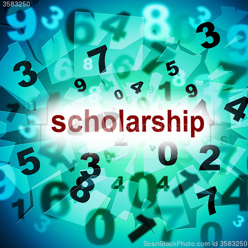 Image of Scholarship Education Represents College Academy And Graduating