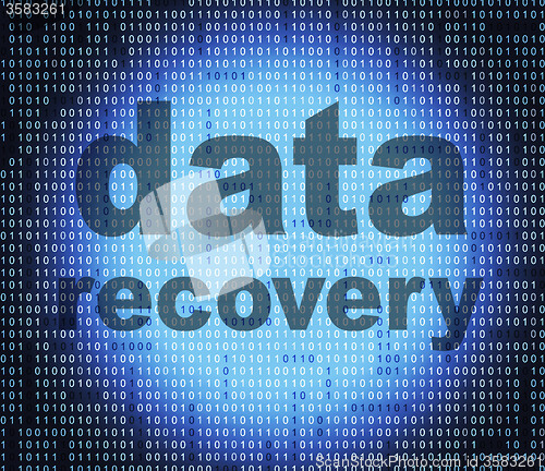 Image of Data Recovery Shows Getting Back And Bytes