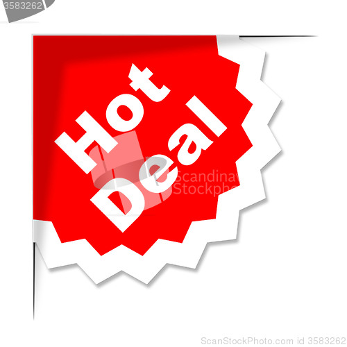 Image of Hot Deal Represents Best Price And Business