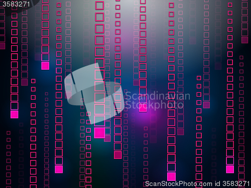 Image of Background Matrix Indicates Light Burst And Encrypted