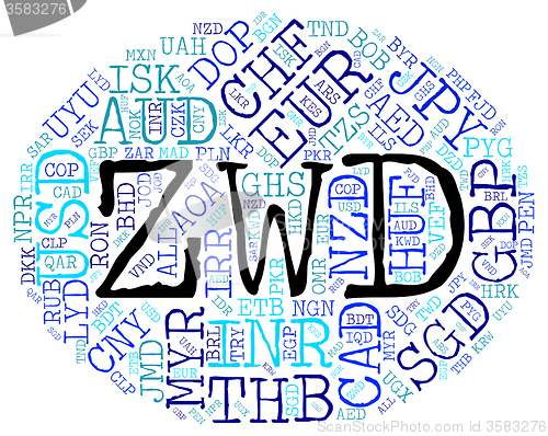 Image of Zwd Currency Indicates Forex Trading And Dollar