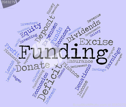 Image of Funding Word Means Money Funded And Fundraiser