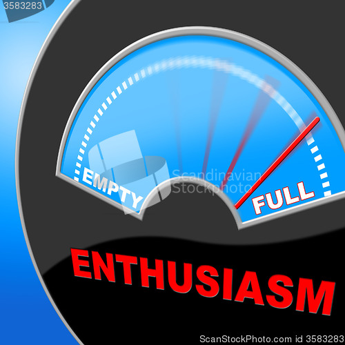 Image of Full Of Enthusiasm Represents Do It Now And Brimming