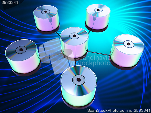 Image of Storage Network Shows Global Communications And Communicate