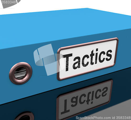 Image of Tactics File Shows Strategy Schemes And Paperwork