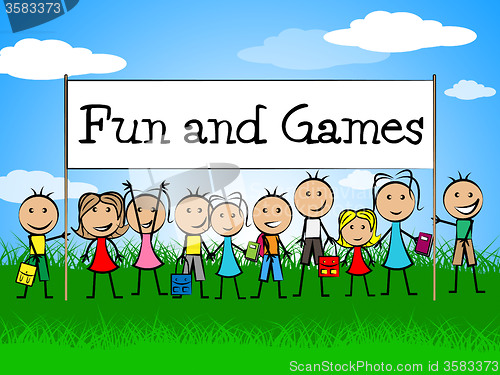 Image of Fun And Games Indicates Gamer Recreational And Recreation