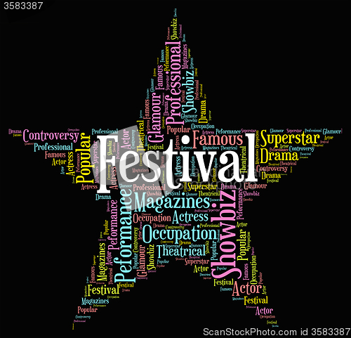 Image of Festival Star Represents Music Entertainment And Gala