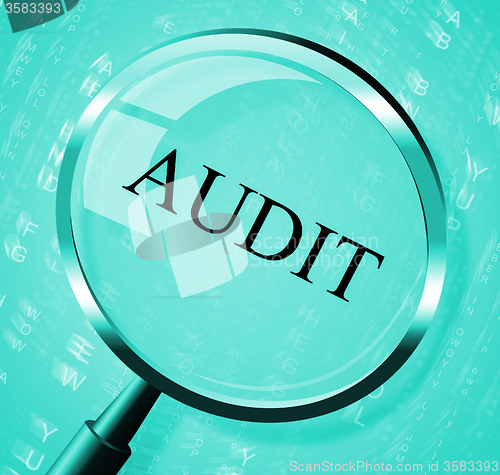 Image of Audit Magnifier Shows Searching Auditing And Magnification