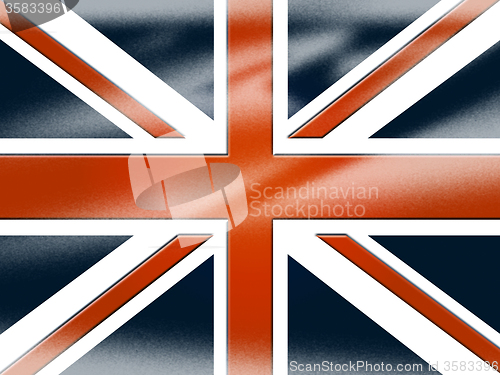 Image of Union Jack Shows United Kingdom And Britain