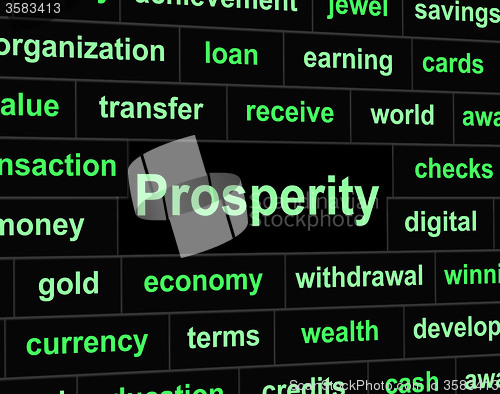 Image of Rich Prosperity Represents Riches Treasure And Wealth