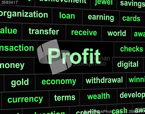 Image of Revenue Profit Shows Profits Lucrative And Earning