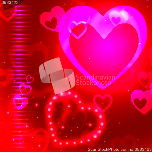 Image of Glow Background Indicates Valentine Day And Backgrounds