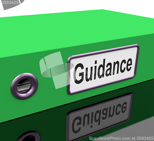 Image of Guidance File Represents Leader Document And Advising