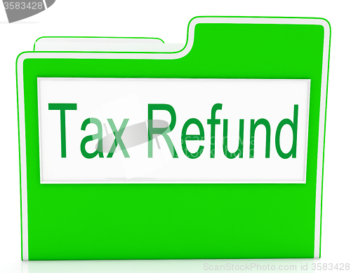 Image of Tax Refund Shows Correspondence Refunding And Files