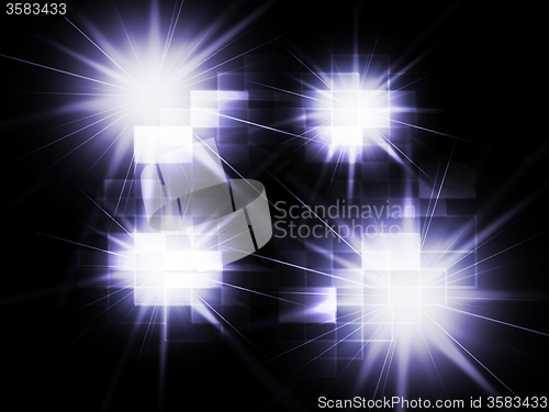 Image of Blurred Light Spots Background Means Twinkling Reflections Or Sp