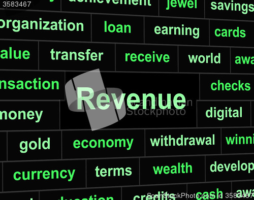 Image of Revenue Earnings Means Revenues Earns And Wage